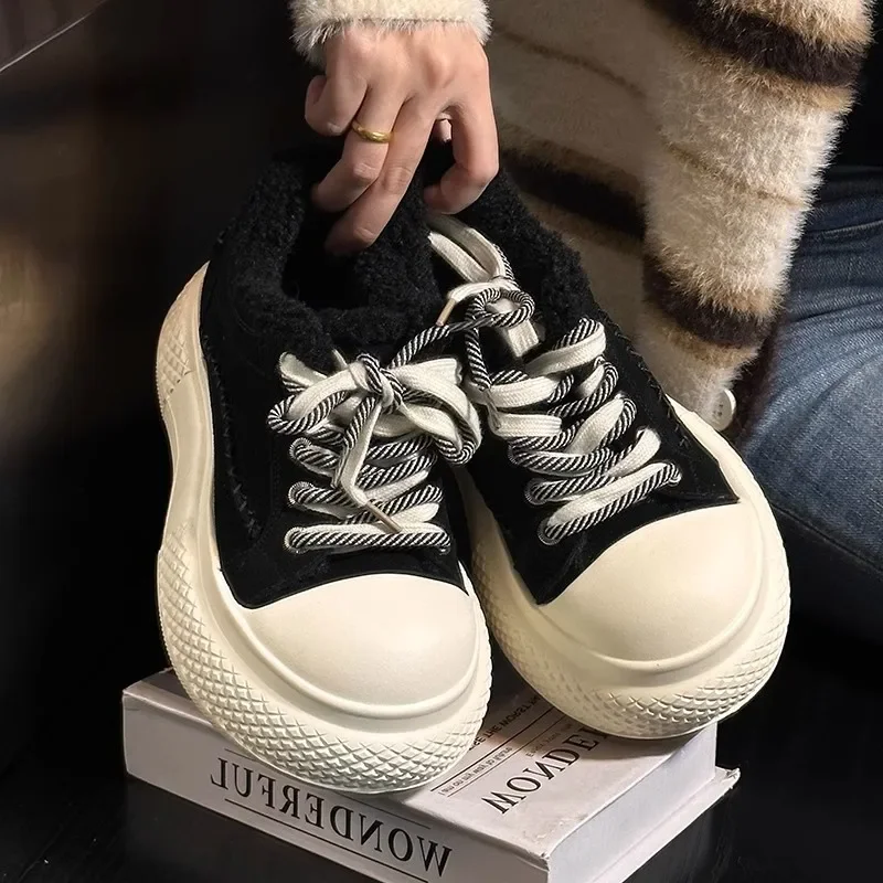 2024 брендовая женская обувь вулканизированная на шнуровке спереди модная