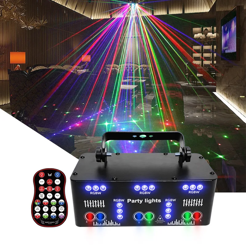 Hot Sale New 21 Eyes Stage Lamp DJ Projector Strobe Flash Stage Laser Lights LED Disco Lights for Party Home