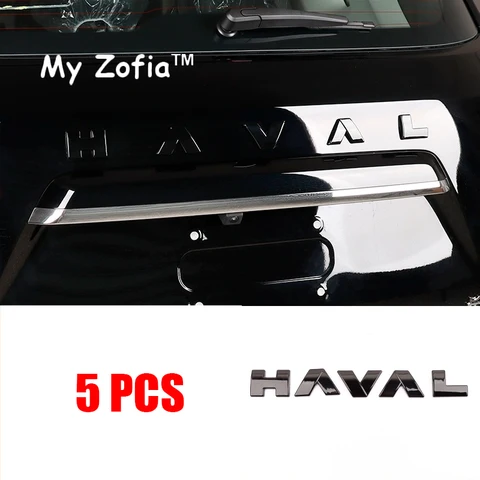 Для GWM New HAVAL H7 2025 2026, передний логотип автомобиля, сетевые черные эмблемы, багажник, задний логотип, черный значок, наклейка, аксессуары