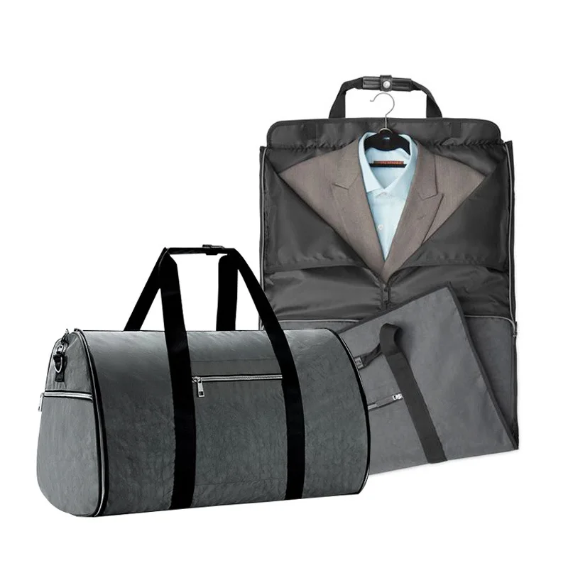 

Convertible Garment Bag with Shoulder Strap Carry on Duffel Bag for Men Women 2 in 1 Hanging Suitcase Suit Travel Bags