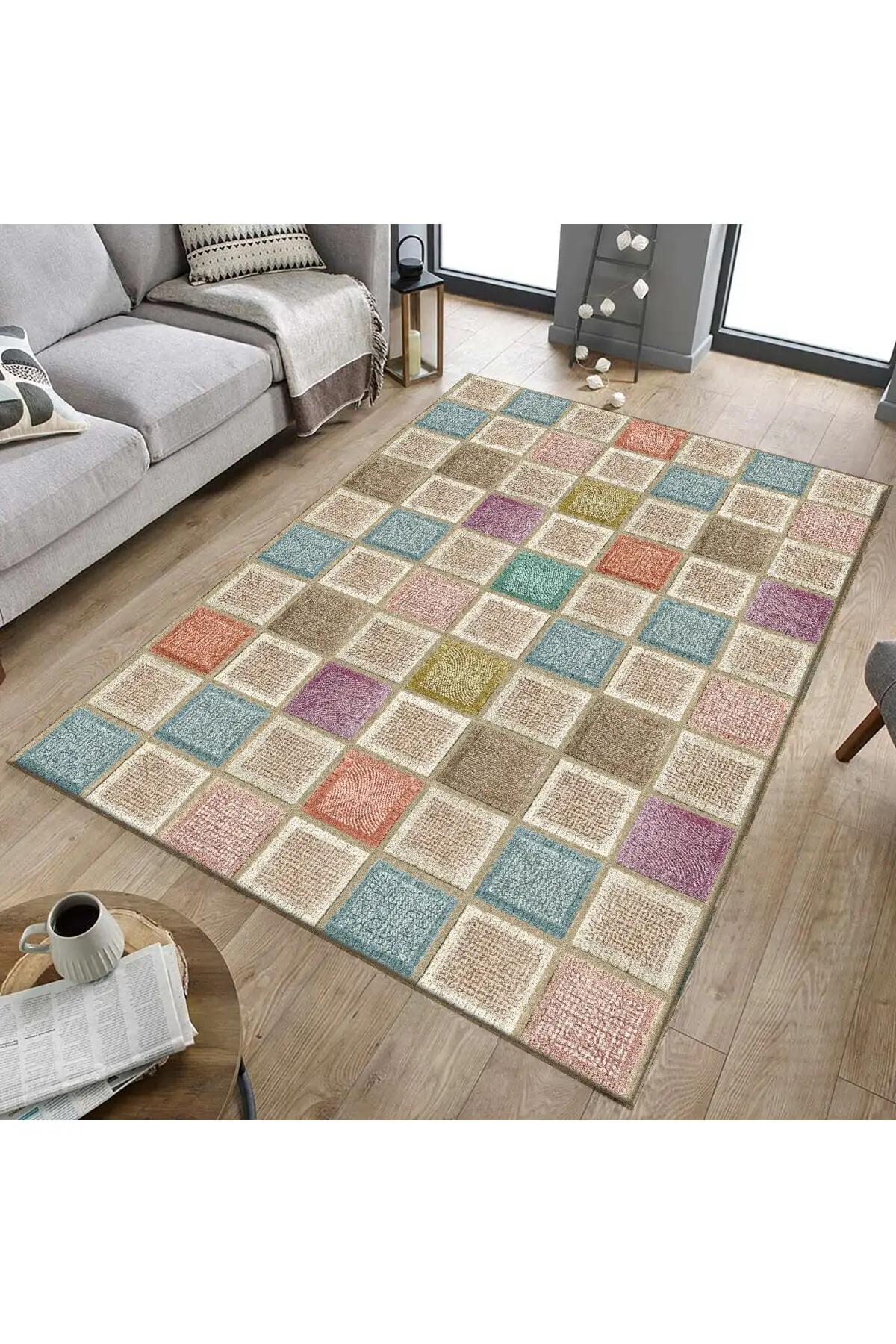 

Home Decor Cover For Carpets Rugs Pembed Coffee Slip-Proof Sponge Carpet Cover