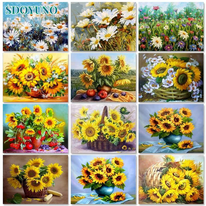 

Картина по номерам, 60x75 см, цветы