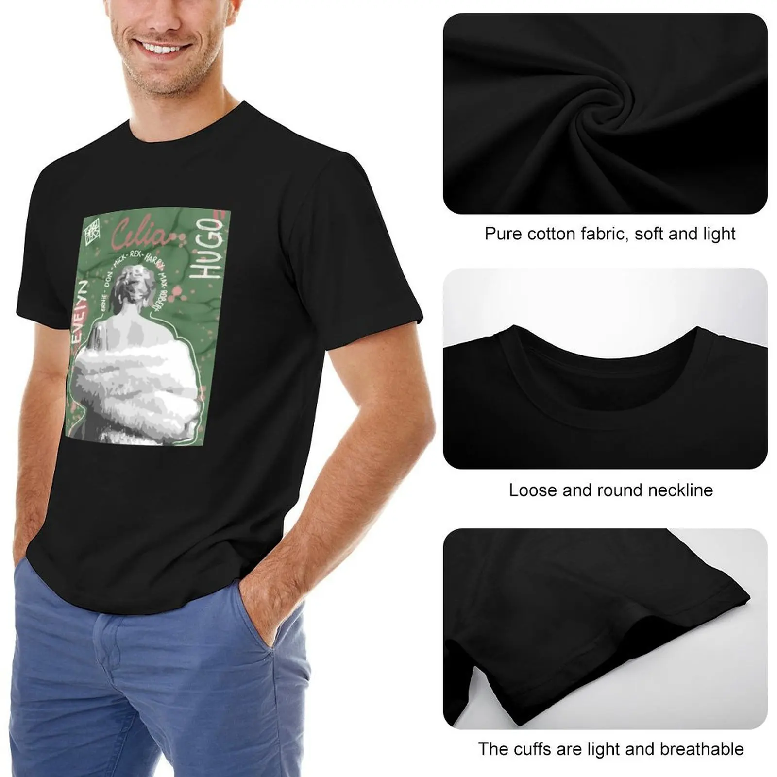 The Seven Husbands Of Evelyn Hugo T-Shirt Louboutins sports fans funny costumes vintage graphic tee luxury clothes men