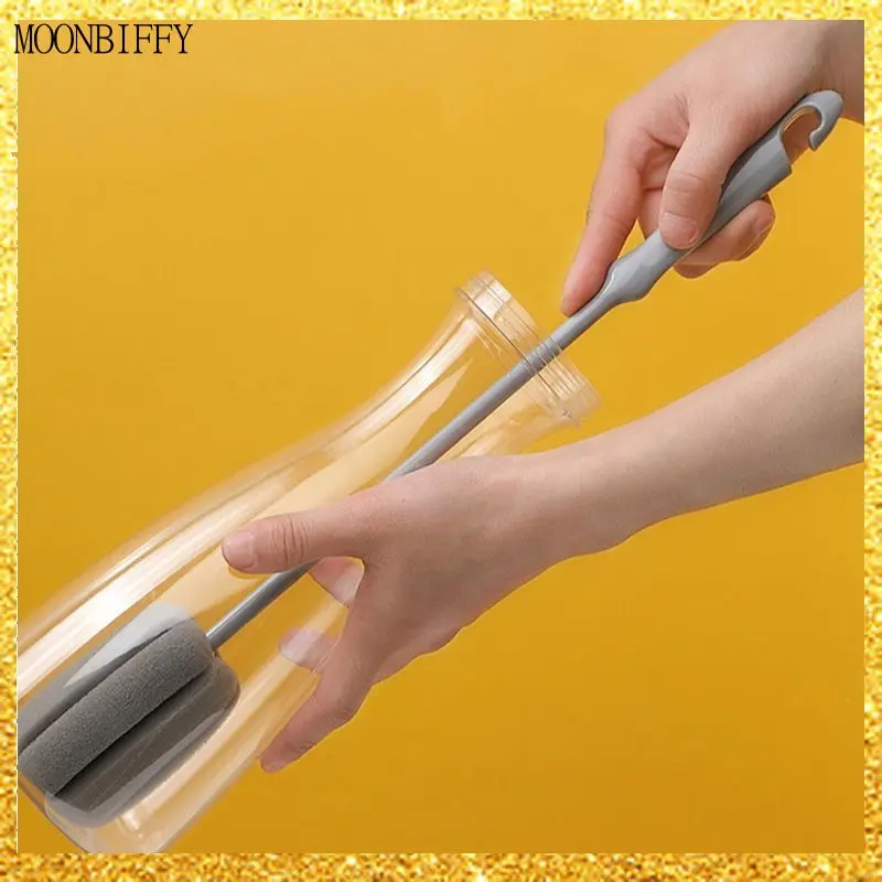 

Ручка с длинной ручкой для чистки бутылок с молоком, бокалов для вина, стаканов, бытовых бокалов для кофе, щетка для чайника