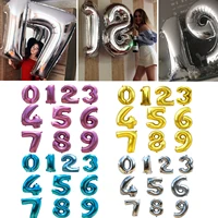 40inch wedding birthday party number balloons foil balloon gold silver blue large digital helium balloons decoration supplies
