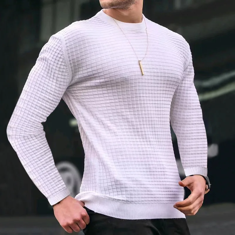 Men's Clothing Sweater Men Long Tshirt Spring And Autumn Daily Standard Casual Pullovers Men's Sweater T Shirt