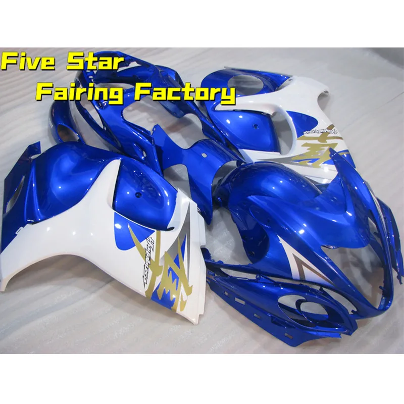 

Комплект обтекателей для мотоцикла Suzuki Hayabusa GSX1300 R 2008 2009 2010 2011 2012 2013-2020, инъекция кузова GSX 1300R, синий, белый