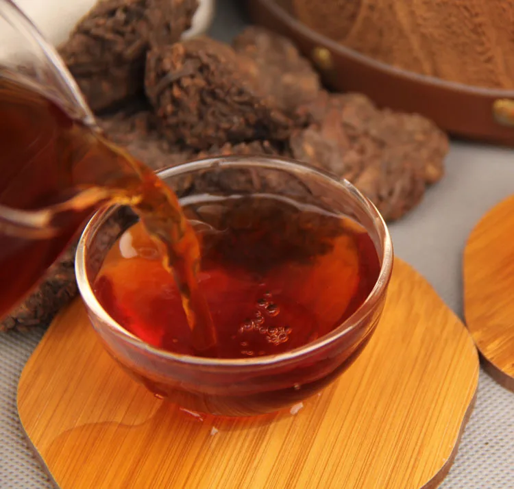 

Lao Cha Tou Ripe Puer Chinese Tea Yunnan Mini Aged Shu 250g