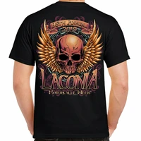 2019 laconia motorcycle week rockin skull t shirt