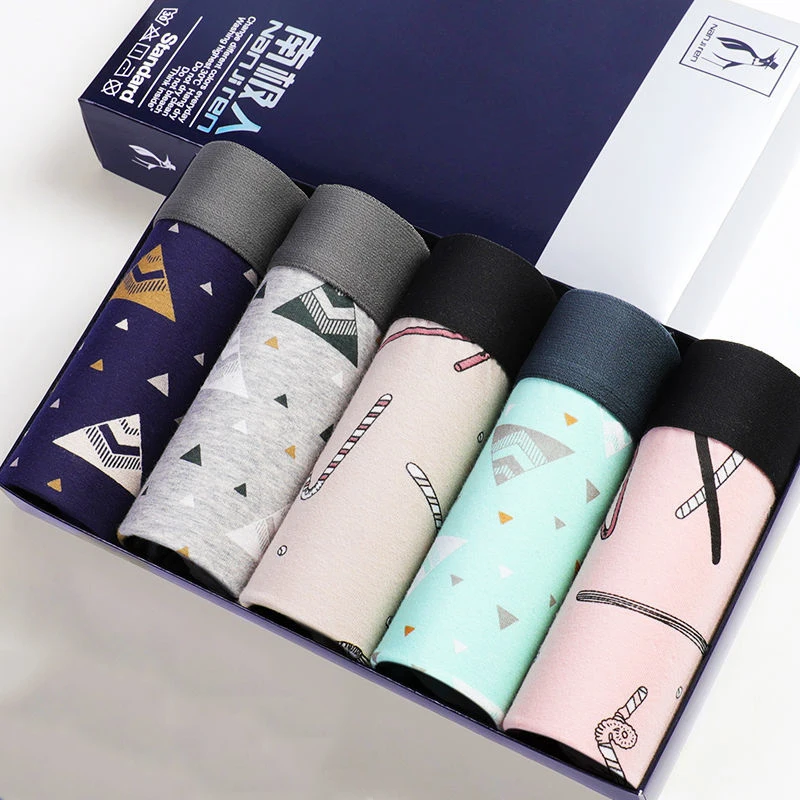 2023 Men Underwear Cotton Boxer Men Underpants Comfortable Breathable Men's Panties Underwear Boxing Boxershorts Man Boxer