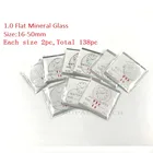 Оптовая продажа, плоское минеральное стекло для часов 138cs толщиной 1,0 мм, выберите размер от 16 мм до 50 мм для часовщиков и ремонта