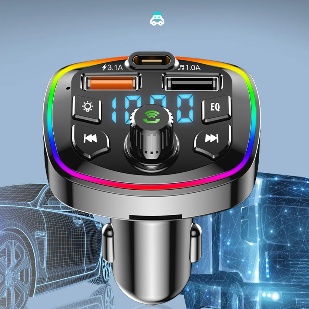 

Car MP3 Player Wireless Radio Auto Pairing Transmitter Receiver Hands-free Stereo Portable Charging Charger Adapter