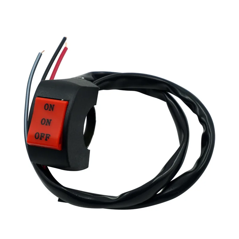 

Refitting motorcycle off-road vehicle accessories for handlebar one in two out headlight, spotlight, high and low light switch,