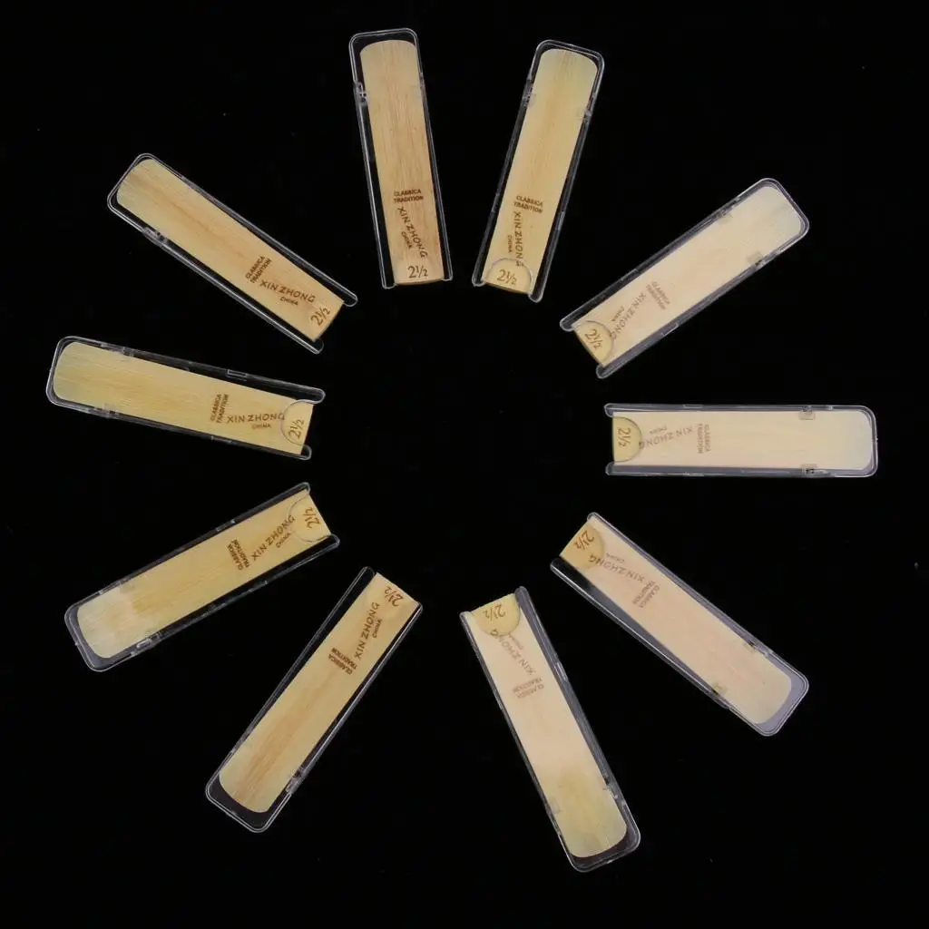 

10 Pieces Alto Saxophone Reeds DIY Woodwind Instrument Parts