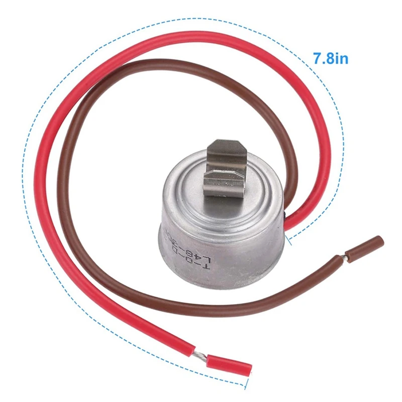 

4387503 Refrigerator Defrost Thermostat Replaces WP4387503 343917 61002113 PS11742474 AP6009317 For Whirlpool, Kenmore