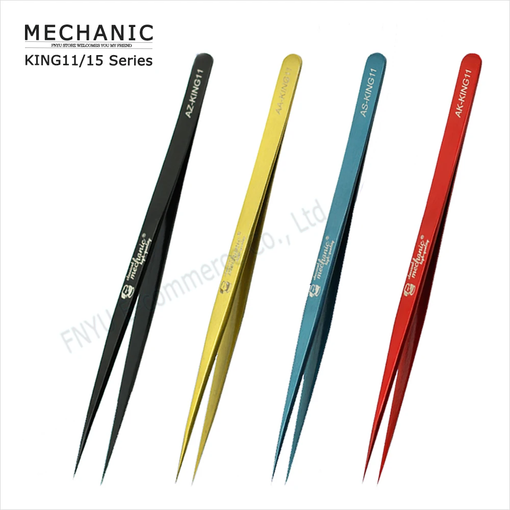 Механический пинцет SMD высокой прозрачности, прочный пинцет высокой прочности для ремонта телефонов и компьютеров серии King Механический пинцет SMD высокой прозрачности, прочный пинцет высокой прочности для ремонта телефонов и компьютеров серии King