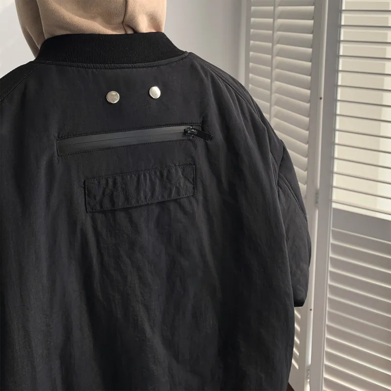 Winter Jacket Men Warm Fashion Oversized Thicken Baseball Jacket Men Streetwear Korean Loose Thick Short Coat Mens Parker M-2XL