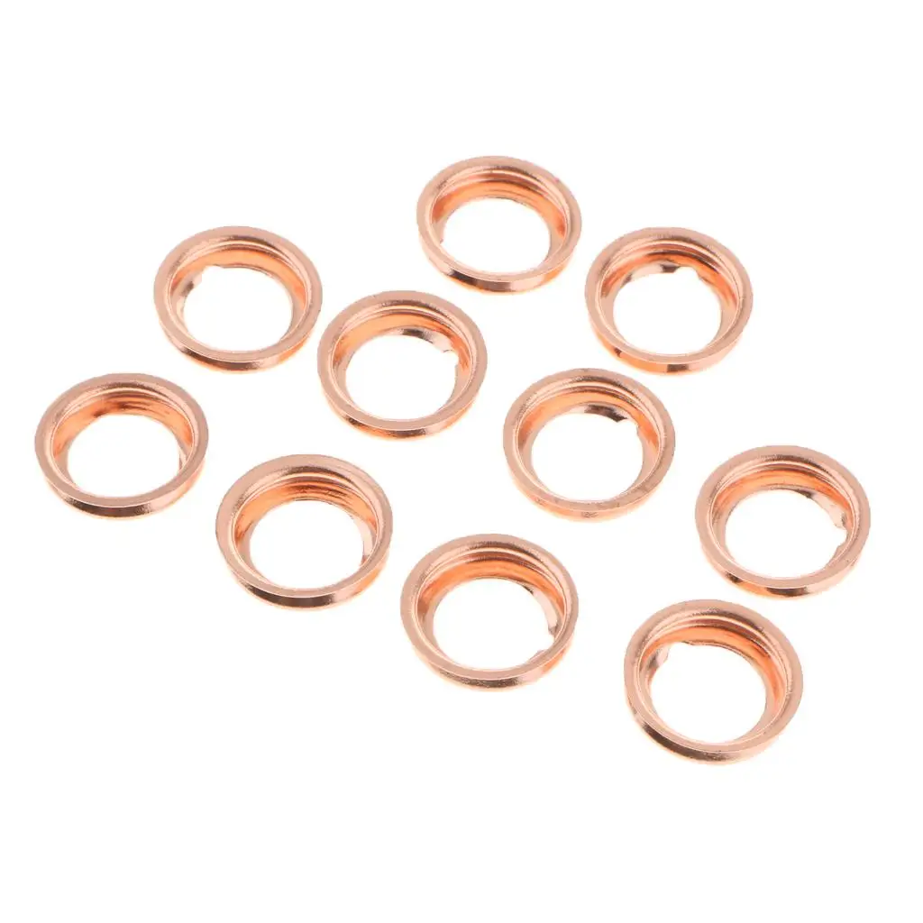 

10Pcs/Set M11 Copper Engine Oil Drain Plug Crush Gasket Washers Seals for Altima, Armada, Cube, D21, Frontier, Maxima