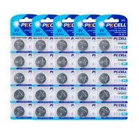 pkcell 25pcs 5packs cr2032 3v lithium button coin cell battery ecr2032 dl2032 l14 5004lc