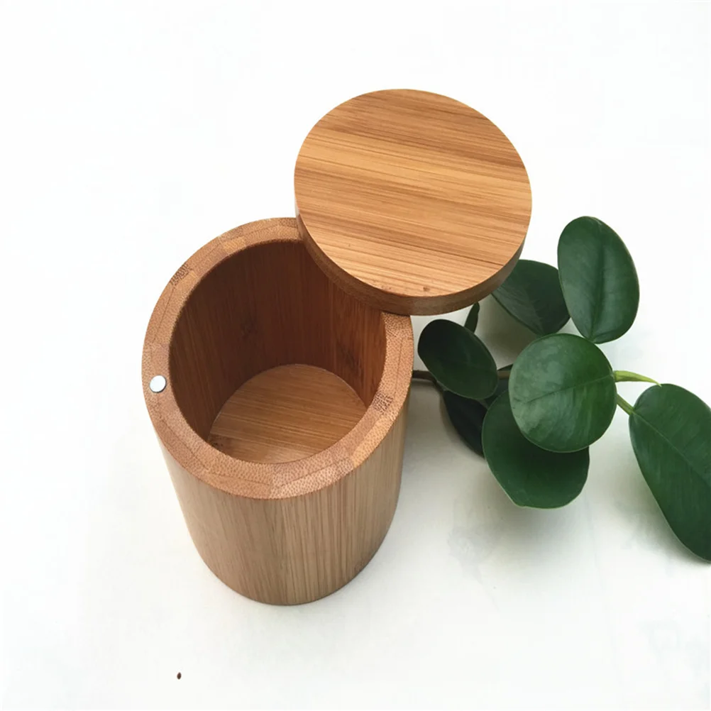 

1PC Concise Solid Wood Durable Natural Janpanese Style Vintage Bamboo Seasoning Pot for Kitchen