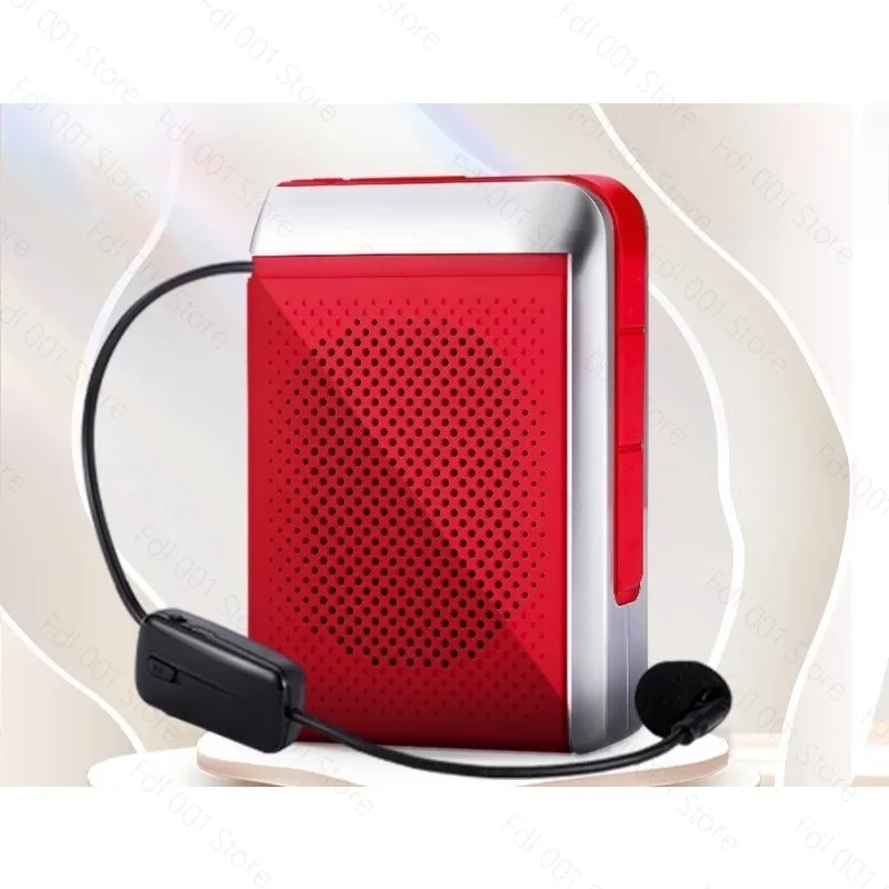 Фото Усилитель голоса, беспроводной микрофон, Bluetooth 5.0, динамик, портативное FM-радио, мегафон для преподавателей, школьников, гидов №3