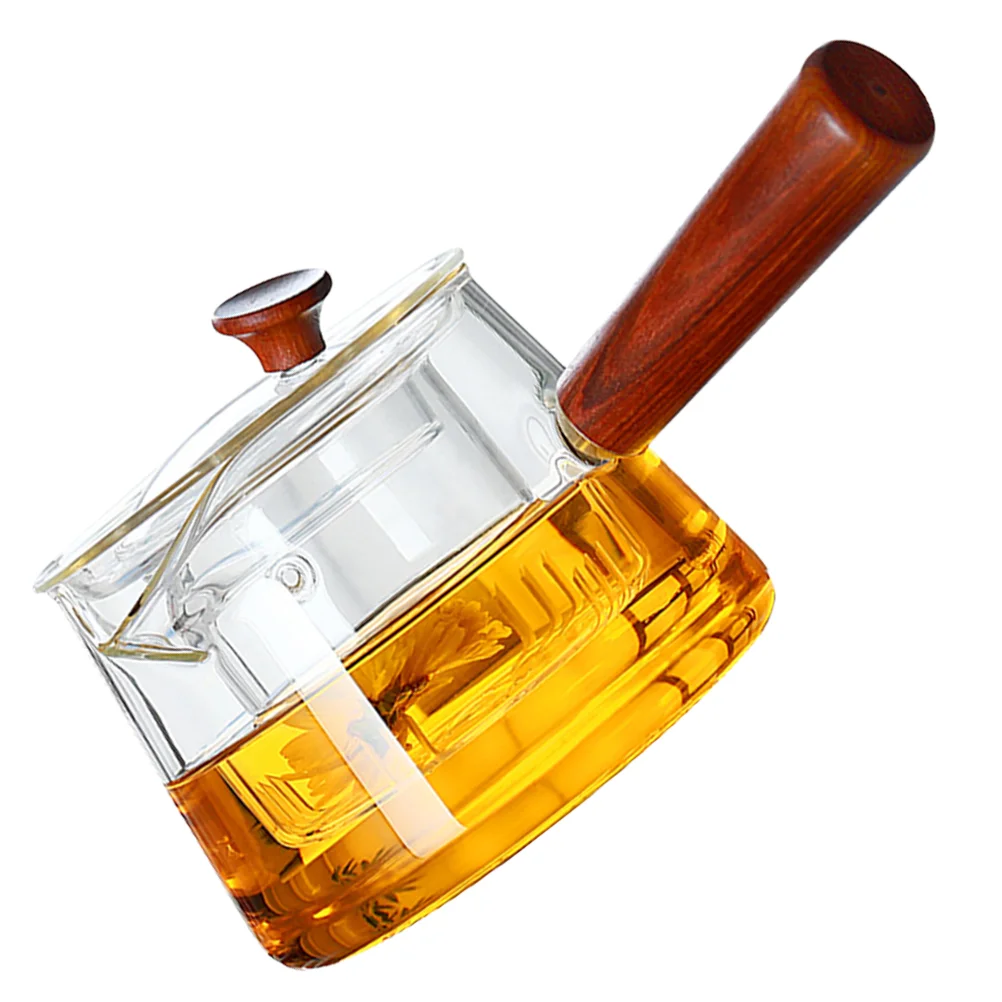 

Handle Glass Tea Pot Tea Stewing Pot High Temperature Resistance Teapot