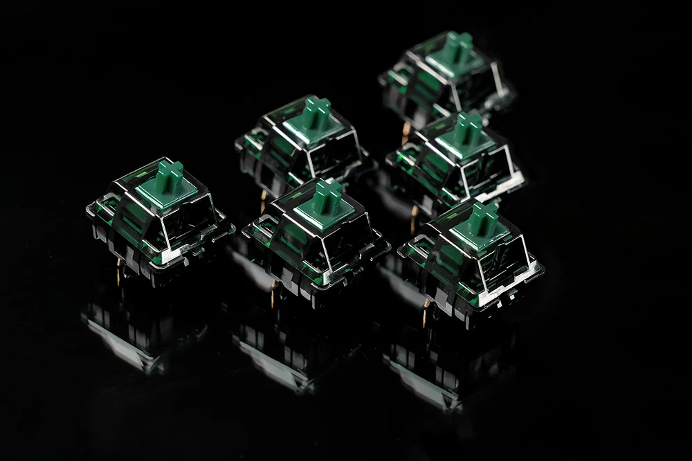Переключатели MOYU Hardess V2 RGB линейные черные темно-зеленые 42г 48г