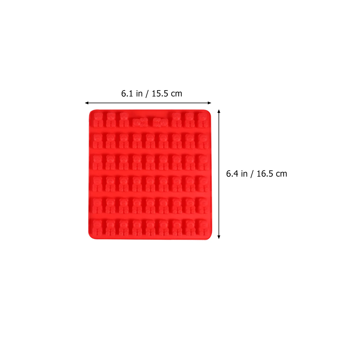 53 полости мини-лотки для кубиков льда форма жевательной резинки с медведем