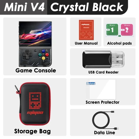 Консоли MIYOO MINI V4, портативные игровые плееры, 2,8 дюйма, IPS OCA, портативная игровая система Linux, игровая консоль в стиле ретро, Spelcomputer Met
