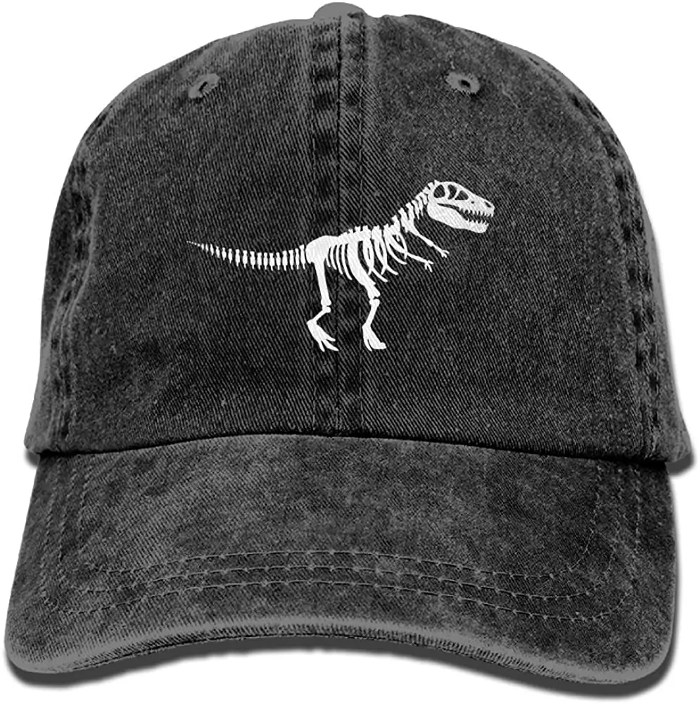 

T Rex Skeleton Dinosaur Adjustable Noveity Cowboy Cap