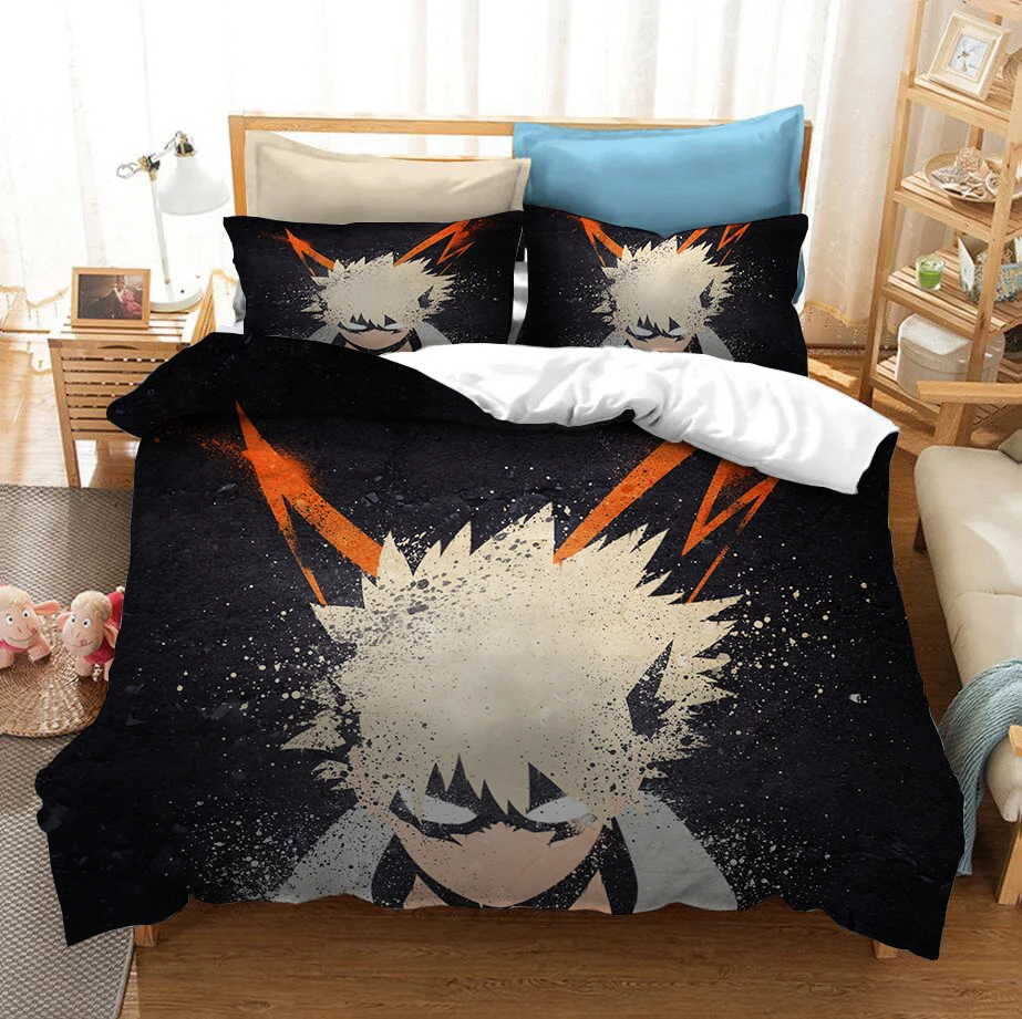 

Fashion Japan Anime My Hero Academia 3D Printed Bedding Set Duvet Covers Pillowcases Comforter Bedding Set Bedclothes Bed Linen