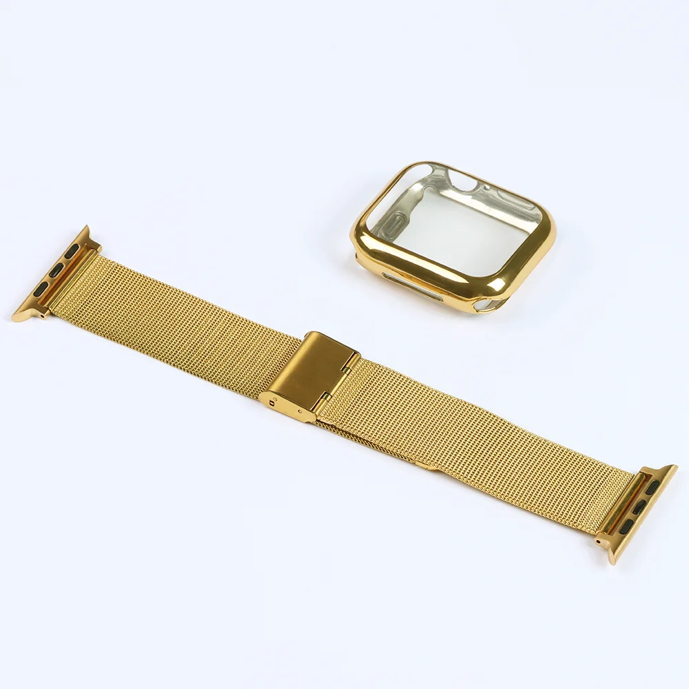 Milanese Watch Band+Case For Apple Watch Series 8 7 6 5 45mm 41mm Stainless Steel Strap Bracelet for iwatch Ultra 49mm 40mm 44mm