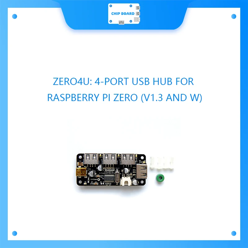 ZERO4U: 4 USB-порта для RASPBERRY PI ZERO (V1.3 и W)