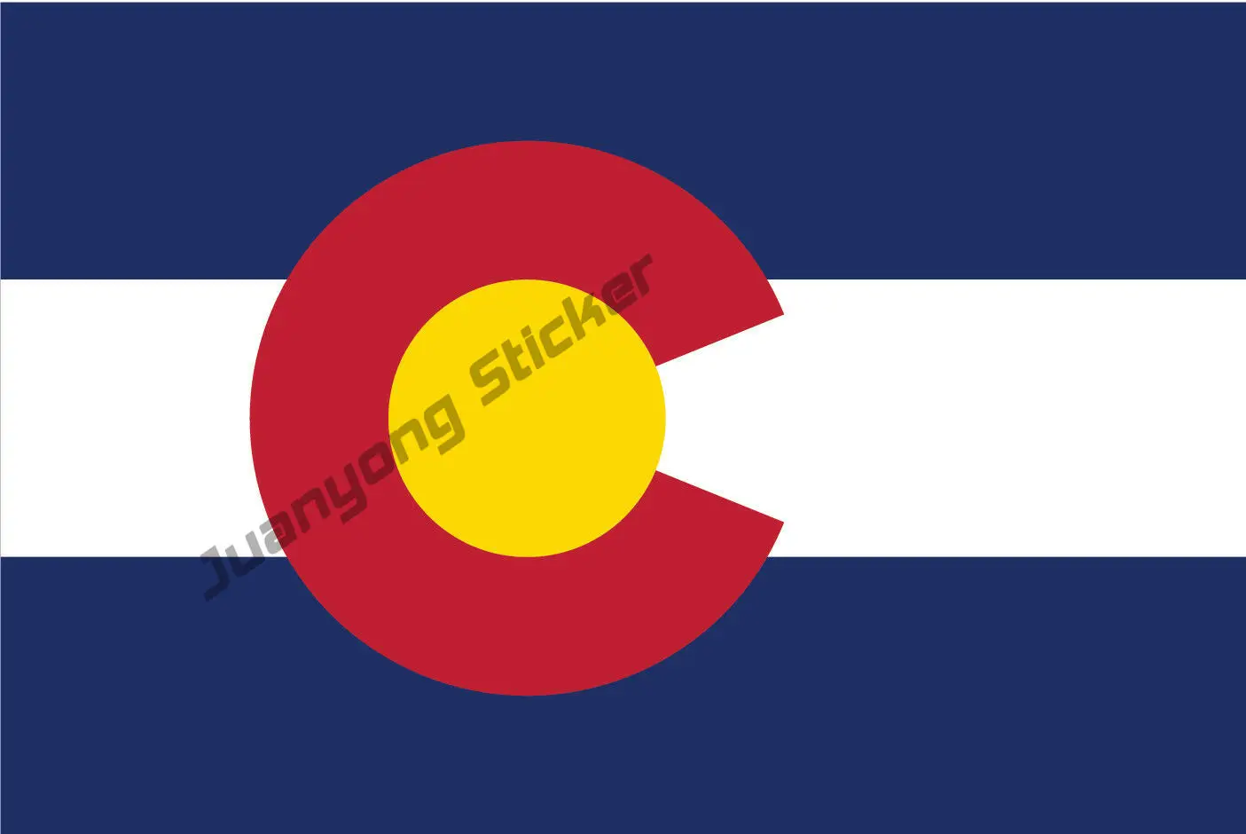 

Colorado Flag Vinyl Decal Bumper Sticker Car Truck Van Laptop Window Stickers Styling Cover Accessories Creative Refit Sticker
