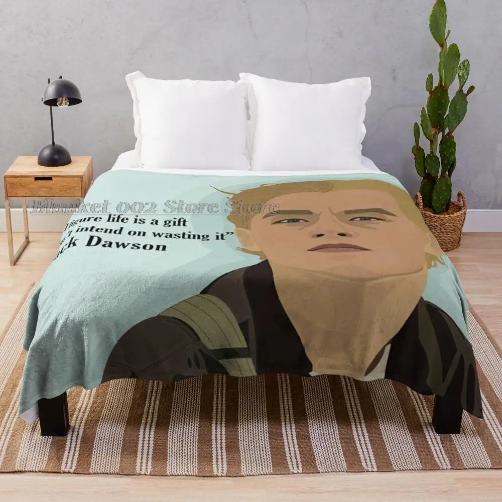 

Jack Dawson Quote Weighted Fur Blanket Pom Pom Blanket Bedding Set Throw Blanket