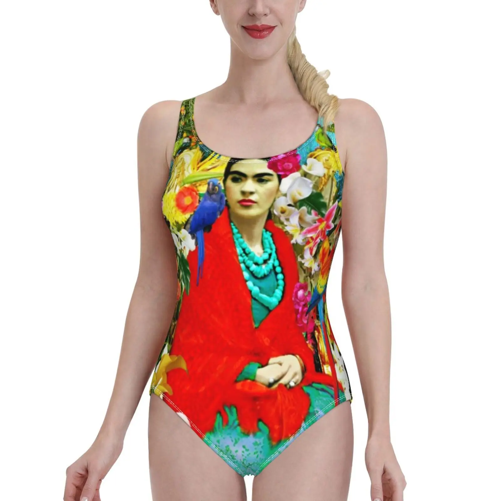 

С мексиканскими животными, растениями, птицами, Цельный купальник, женские сексуальные монокини, купальные костюмы, новые пляжные купальни...