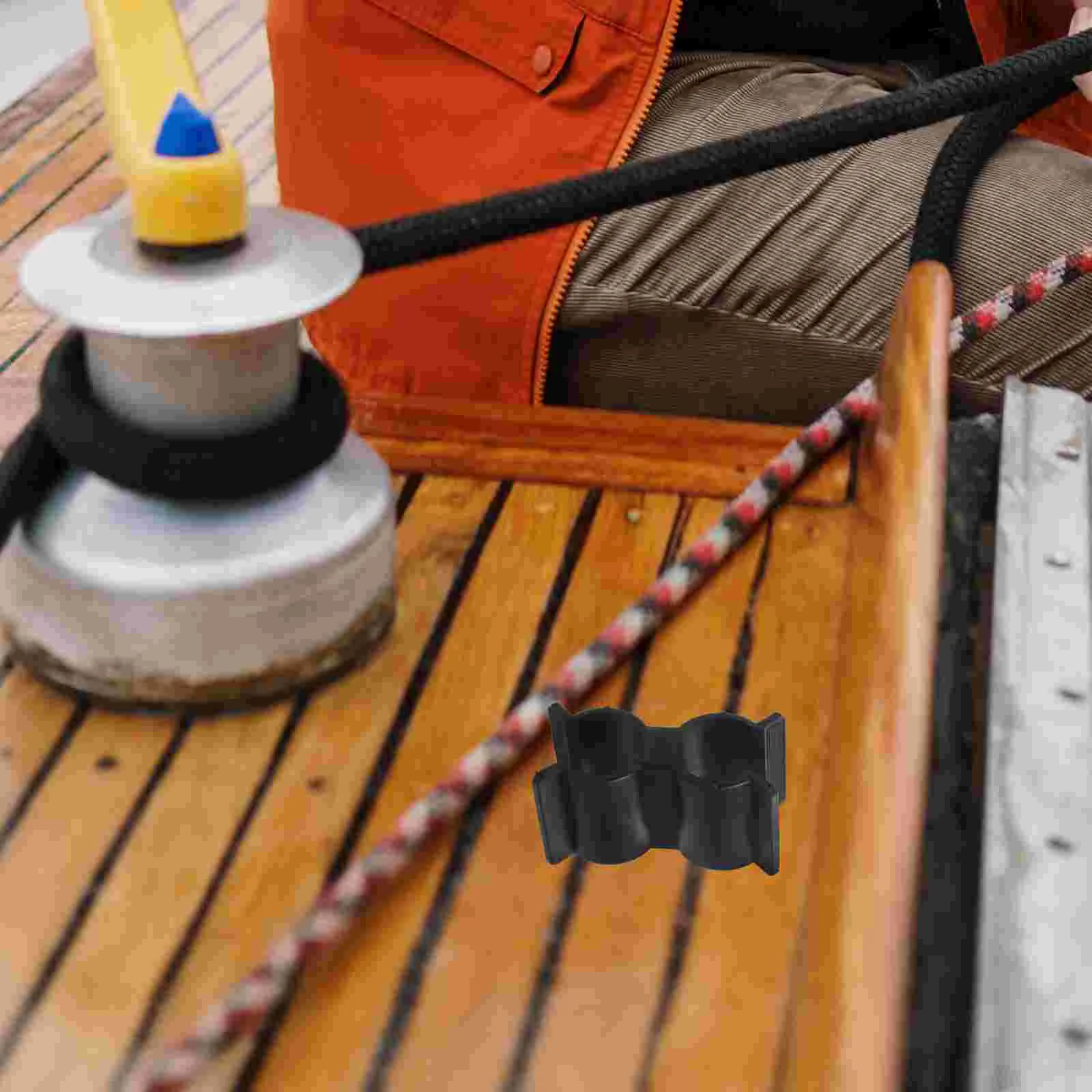 Pipe Clamps Double Port Clip Boat Hooks Connector Paddle for Yacht Tube Accessories Marine