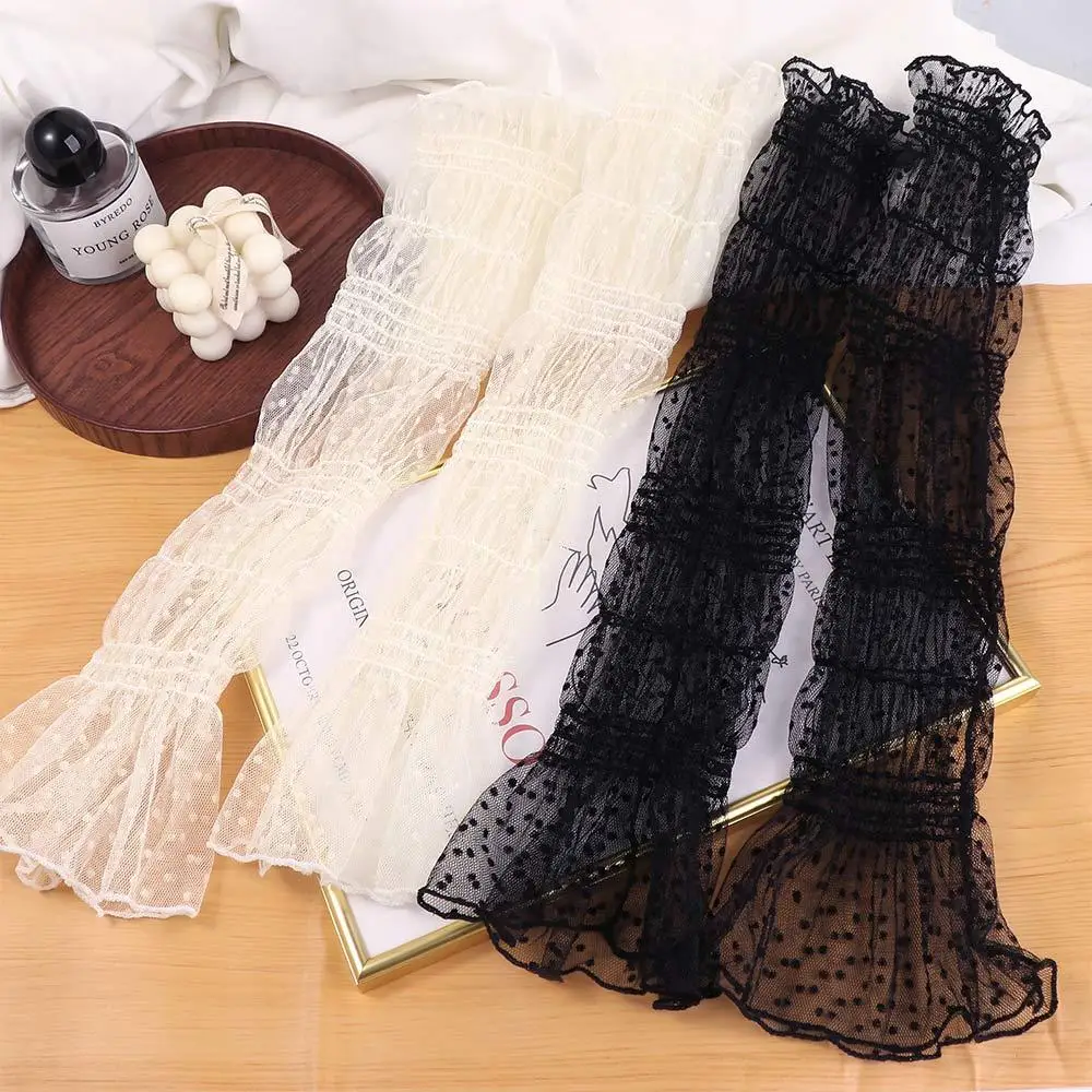 

Outdoor Wrist Cuffs Sports Temperament Korean Style Oversleeves Lace Sunscreen Sleeves Sun Protection Women Arm Sleeves
