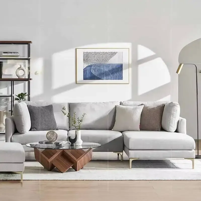 Европейский индивидуальный диван двухместный с подлокотником скандинавский