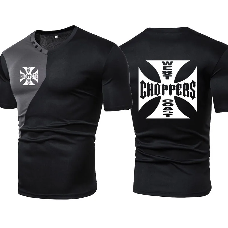 Футболка мужская с коротким рукавом хлопок круглый вырез Повседневная рубашка