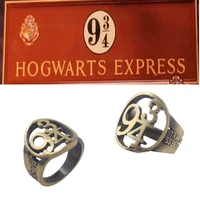 platform 9 34 ring hogwarts express movie props cosplay zinc alloy platform 9 34 ring jewelry accessories fands gifts
