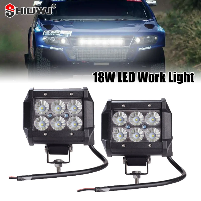 

Светодиодный рабочий фсветильник 18 Вт, полноприводный внедорожник, точечный вездеход, внедорожник, мотовездеход, мотовездеход, точечный во...