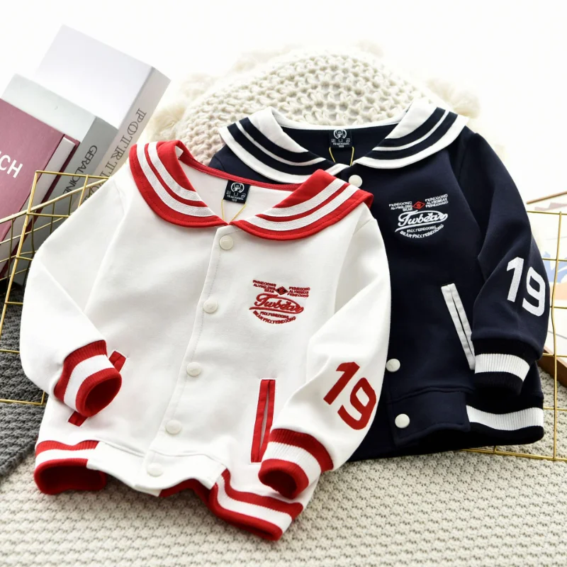 

Girls Autumn Clothing 2022 New Coat Fashion Cartoon Embroidery Children's Baseball Uniform Outwear