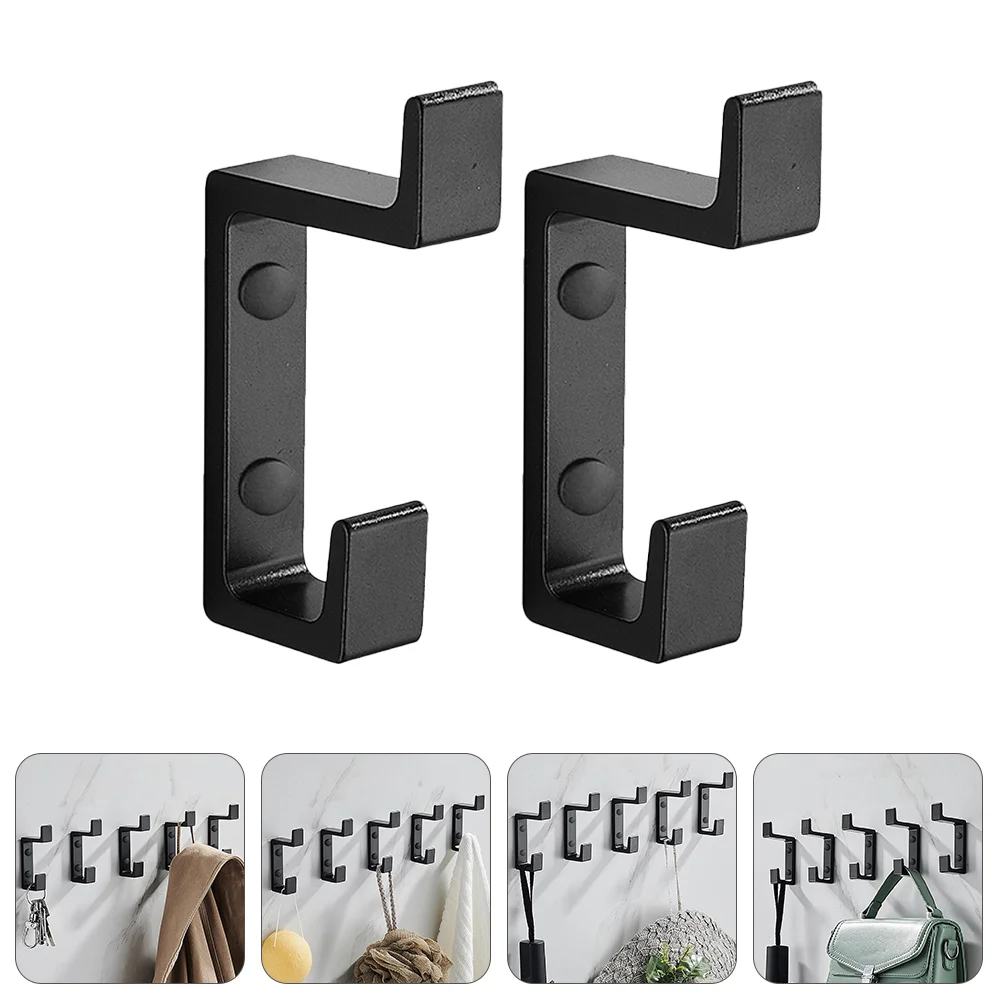 

2pcs Practical Convenient Coat Hook, Towel Hook Wall Hook for Bedroom Living Room