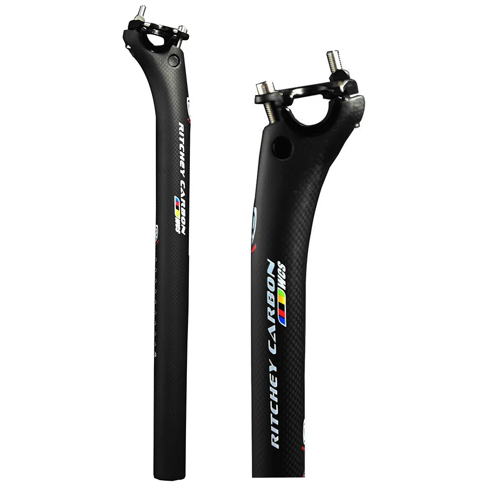 Carbon Fiber Bicycle Rear Floating Seatpost Mountain Bike Road Bike Accessories 3k Pattern 200g 27.2/30.8/31.6 Bicycle Parts