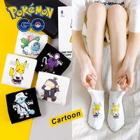 summer pokemon mens and womens socks cartoon kawaii harajuku anime socks high quality fashion personality printing short socks