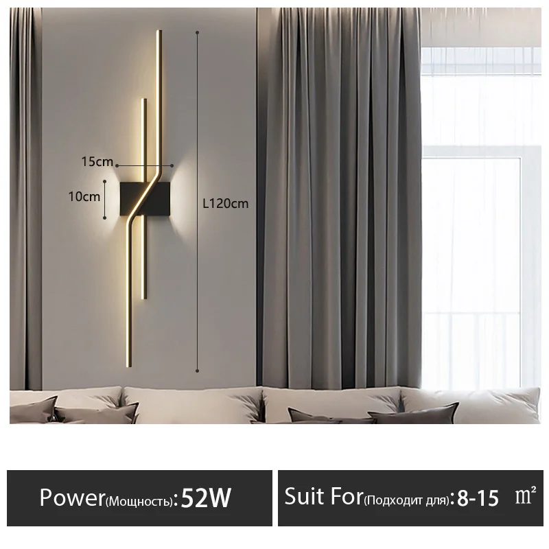 

Настенный светильник JBXZM минималистичный белый 6000K