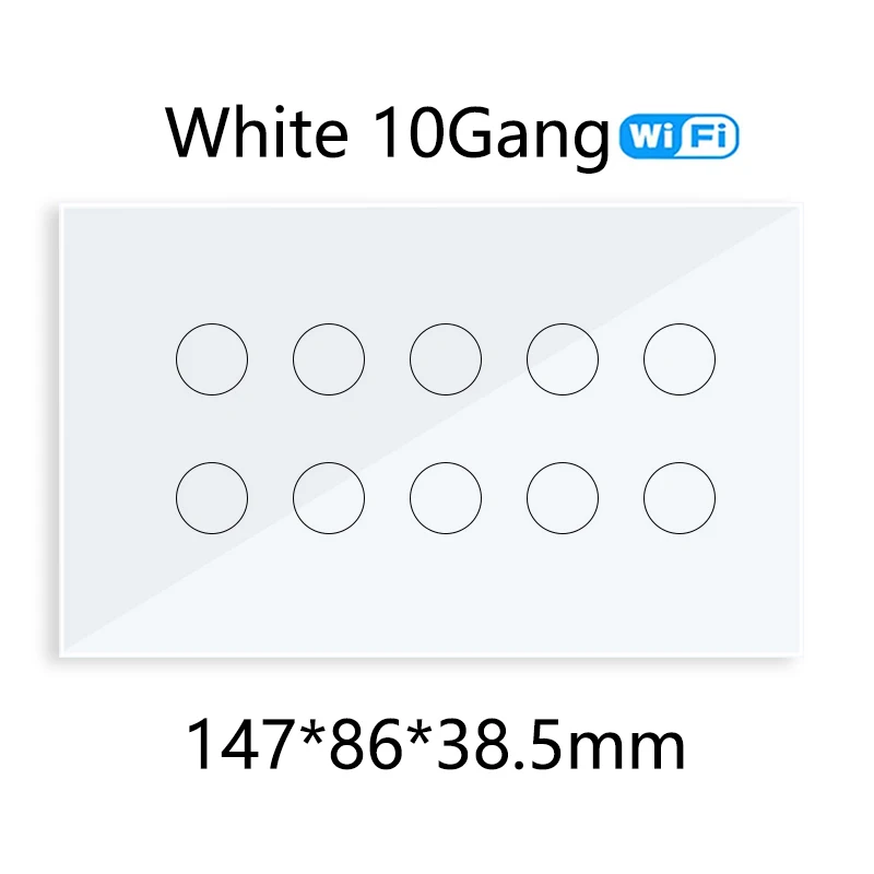 

Умный настенный выключатель Tuya 10 Gang