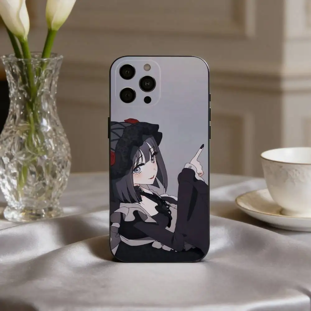 Фото Чехол для телефона S-Shizuku K-Kuroe M-Marin Kitagawa для iPhone 17 Pro, 16, 15, 14, 13, 12, 11, X, XR Plus и других моделей, мягкий черный чехол №3