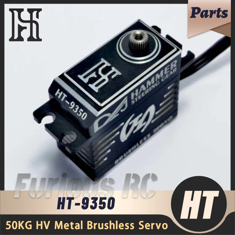 

HT 9350 50 кг 25T IP68 водонепроницаемый металлический высоковольтный бесщеточный цифровой сервопривод для 1/10 1/8 радиоуправляемая модель автомобиля Багги Гусеничный